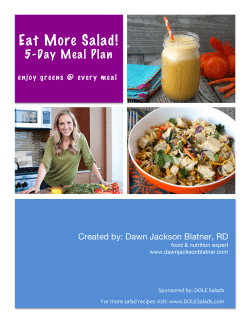 Eat More Salad! - Dawn Jackson Blatner