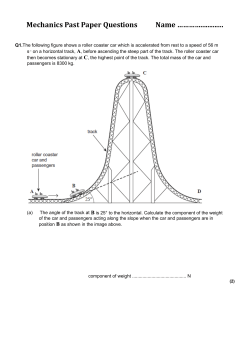 Mechanics Past Paper Questions Name