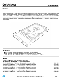 HP SAS Hard Drives