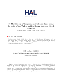 80-Myr history of buoyancy and volcanic fluxes along the trails of the