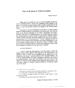 Notes oir tire history of `Ar&ntilde;$ in al