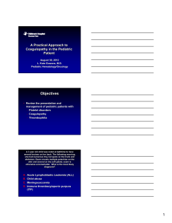 1 Objectives