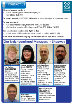 Our Neighbourhood Managers in Shepway