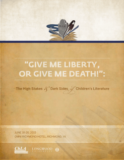 “GIVE ME LIBERTY, OR GIVE ME DEATH!”: