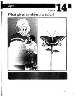 Lesson 14: What gives an object its color?