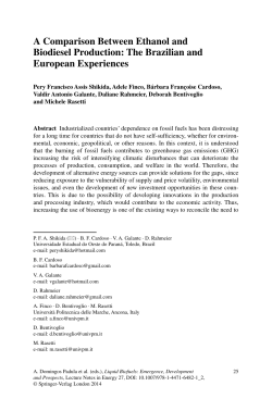 A Comparison Between Ethanol and Biodiesel