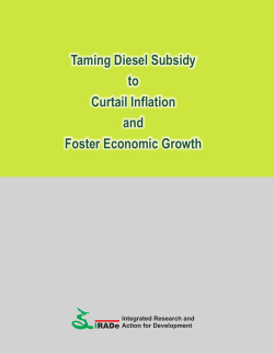 Taming Diesel Subsidy to Curtail Inflation and Foster