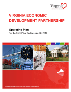 Budget Summary - Virginia Economic Development Partnership