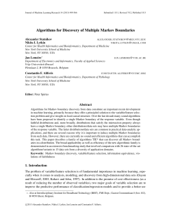 Algorithms for Discovery of Multiple Markov Boundaries