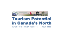 Tourism Potential in Canada`s North