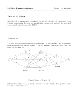 Exercise 1.1 (demo) Exercise 1.2