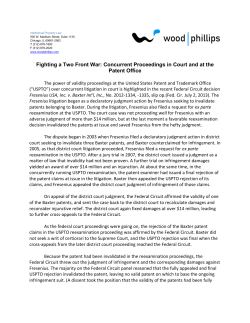 Fighting a Two Front War: Concurrent Proceedings in Court and at