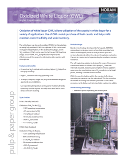 Oxidized White Liquor - NORAM Engineering and Constructors Ltd.