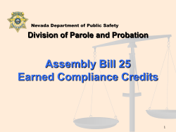 AB 25 Presentation Natalie Wood Chief Division of Parole and
