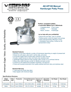 AE-HP100 Manual Hamburger Patty Press a bility lity