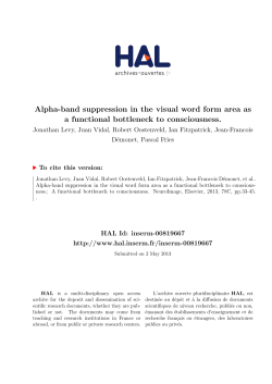 Alpha-band suppression in the visual word form area as a