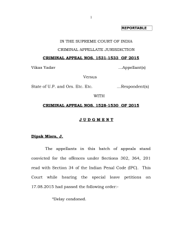 Crl. A. No.1531-1533 of 2015 Vikas Yadav vs. State of U.P. and Ors.