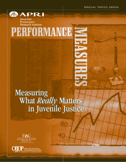 Measuring What Really Matters in Juvenile Justice