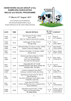 May-August 2017 - Derbyshire Dales Ramblers