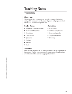 Teaching Notes - Azinga Cartoons