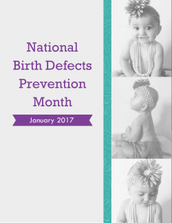 National Birth Defects Prevention Month