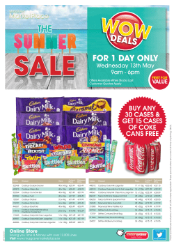 FOR 1 DAY ONLY - Musgrave Marketplace