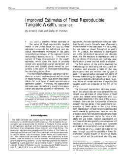 Improved Estimates of Fixed Reproducible Tangible Wealth, 1929&ndash;95