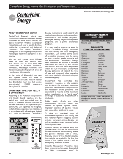 CenterPoint Energy Natural Gas Distribution and Transmission