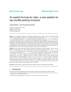 An explicit formula for ndinv, a new statistic for two