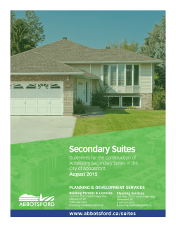 Secondary Suites Guide