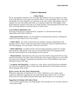 Cross-Cultural Adjustment Cycle - Study Abroad Center