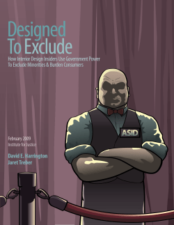 How Interior Design Insiders Use Government Power To Exclude