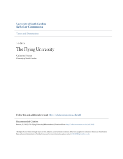 The Flying University - Scholar Commons