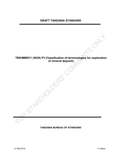 DRAFT TANZANIA STANDARD TBS/MMDC1 (5035) P3