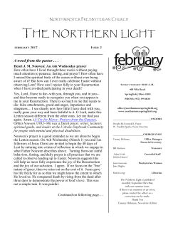 February 2017 - Northminster Presbyterian Church