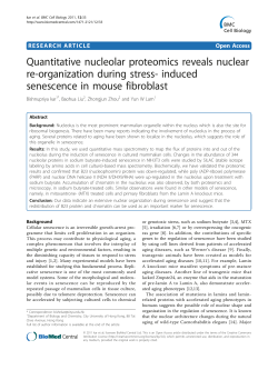 Quantitative nucleolar proteomics reveals nuclear re