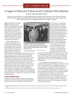 A Legacy of Advocacy Is Born as AAI Confronts McCarthyism