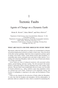 1 Tectonic Faults - Freie Universit&auml;t Berlin