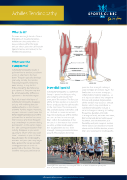 Achilles Tendinopathy