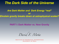 (Dark) Matter!