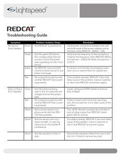 REDCAT Troubleshooting Guide