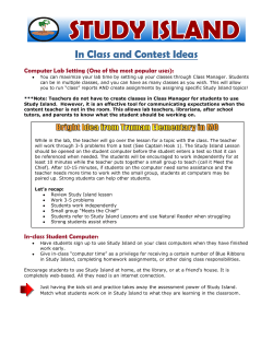 In Class and Contest Ideas