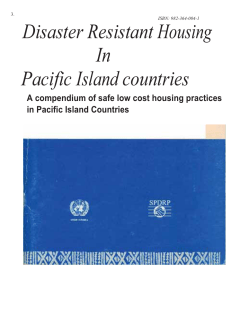 Disaster Resistant Housing In Pacific Island countries