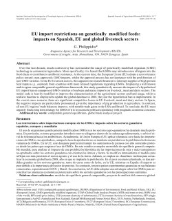 EU import restrictions on genetically modified feeds: impacts