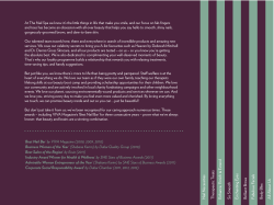 Menu - Eastern Mangroves Promenade