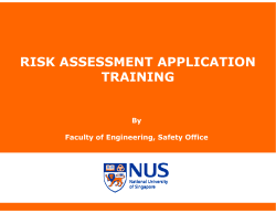 Risk Assessment Training-FoE