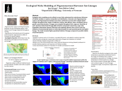 Ecological Niche Modeling of Pogonomyrmex Harvester Ant Lineages