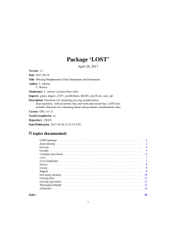 Package `LOST`