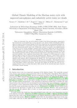 Global Climate Modeling of the Martian water cycle with improved