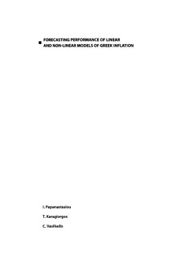 forecasting performance of linear and non